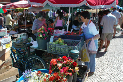 foto markt bloemen olhao